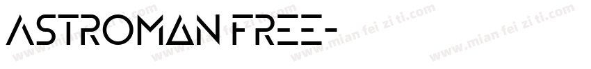 Astroman Free字体转换